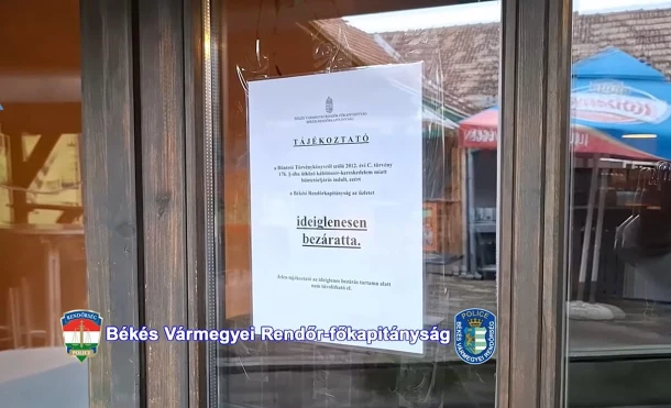 Újabb szórakozóhelyet záratott be a rendőrség