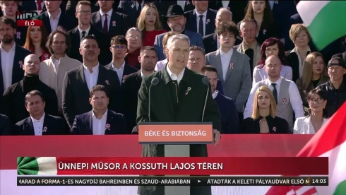 „A békét meg kell védenünk!” Lázár János drámai beszéde a Kossuth téren