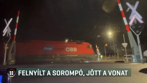 Felnyílt a sorompó, majd jött a vonat – veszélyes hiba a Budapest–Belgrád-vasútvonalon