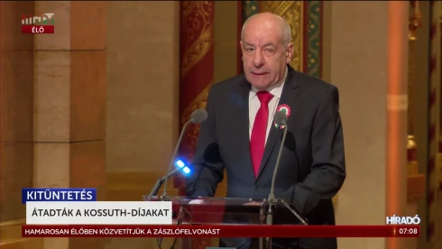 Sulyok Tamás átadta a Kossuth-díjakat: Kurtág György, Rúzsa Magdi és Pataky Attila a kitüntetettek között