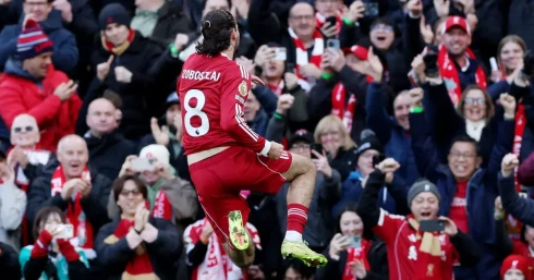 Szoboszlai újabb szabadrúgásgólt lőtt, ezzel vezet a Liverpool a Tottenham ellen