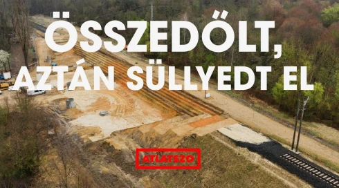 Összedőlt, aztán süllyedt el – Spórolás ilyen sokba még nem került a MÁV-nak