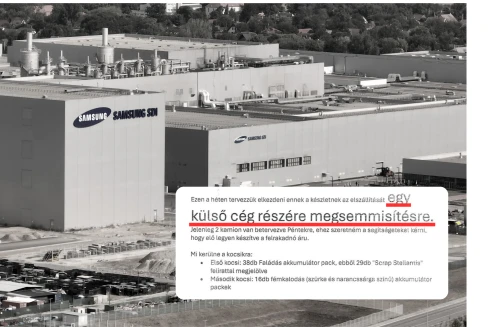 Terméknek álcázva szállítják a Samsung-gyár veszélyes akkuhulladékát