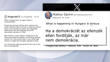 Olasz politikusok bírálták a Tisza-kormány intézkedéseit