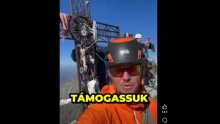 „Támogassuk a Hazajárót!” – Varga Csaba nagyváradi hegymászó a Matterhorn tetejéről üzent