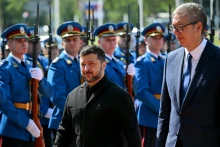 Volodimir Zeleneszkij Belgrádban találkozott Alekszandar Vucsiccsal