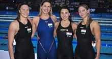Európa-bajnoki ezüstérmes a magyar női 4x200-as gyorsváltó