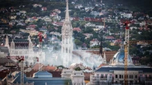 Tűz a Halászbástya alatt