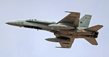 Éles rakétát lőtt ki egy spanyol F–18-as a román határnál, miután Moldova felől berepült egy drón