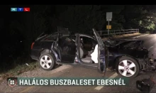 A debreceni akkugyárból szállított vendégmunkásokat az Ebesnél balesetet szenvedett busz