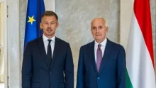 Baka András fogadta Magyar Pétert a Sándor-palotában