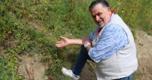 Bombát talált Galambos Lajos a birtokán