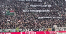 Feljelentés érkezett a rendőrséghez a Fradi ultrák halállal fenyegető molinója miatt