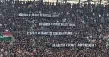 A Fradi-szurkolók halálosan fenyegető molinója után az MLSZ elítélt minden fenyegetést és gyűlöletkeltést