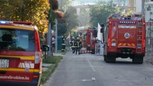 Ég egy társasház teteje Zuglóban