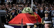 Baka András is részt vett V. Harald norvég király temetésén