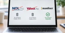 A Mandiner-archívum szerencsére helyreállt, de mi a helyzet a NOL-lal és a Válasszal?