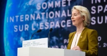 Von der Leyen üdvözölte, hogy alakulóban egy uniós űripari óriáscég