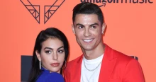 Merész dekoltázs: kihívó ruhában jelent meg Cristiano Ronaldo felesége