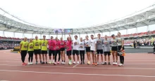 Hatalmas show és egy nagy esés: a futópályán mérték össze tudásukat a magyar sport kiválóságai
